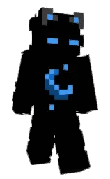 black and cod gray Minecraft skin — Classic model — first worn by nxue