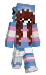 steel blue and danube Minecraft skin — Slim model — first worn by Nobu75