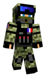 black and green smoke Minecraft skin — Classic model