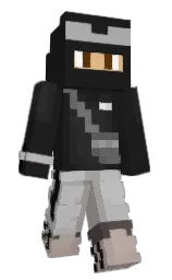 cod gray and gold sand Minecraft skin — Slim model
