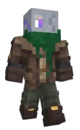 babulaka's Minecraft skin wearing the Aurora cape