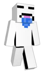 white and alabaster Minecraft skin — Classic model — first worn by princetuima_yt