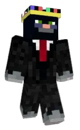 blue charcoal and silver chalice Minecraft skin — Classic model