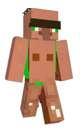 antique brass and green Minecraft skin — Classic model — first worn by CisseDW