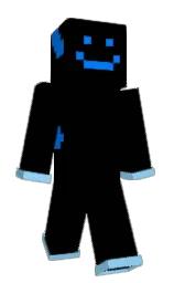 black and azure radiance Minecraft skin — Classic model