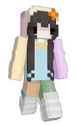 mercury and half spanish white Minecraft skin — Slim model — first worn by littledollyxo