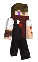 RiffXS's Minecraft skin wearing the Menace cape
