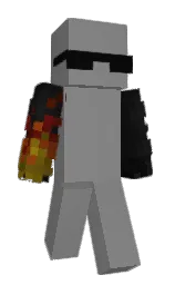 gray and cod gray Minecraft skin — Slim model