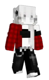 maroon and black Minecraft skin — Slim model — first worn by Taytasha