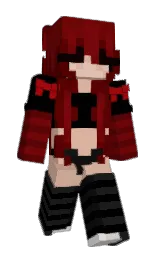 qippi's Minecraft skin wearing the Twisted cape