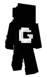 black and cod gray Minecraft skin — Classic model