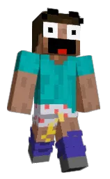 sepia skin and bondi blue Minecraft skin — Classic model — first worn by ablol