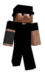 black and sandal Minecraft skin — Slim model