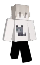 hint of red and black Minecraft skin — Classic model