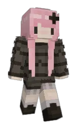 cavern pink and armadillo Minecraft skin — Slim model