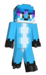 dodger blue and mine shaft Minecraft skin — Slim model — first worn by Trezer09