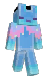 cornflower blue and cornflower Minecraft skin — Slim model — first worn by MootantEnderman