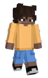 macaroni and cheese and black Minecraft skin — Slim model — first worn by Guilvyn