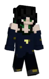 MoonxSpoon's Minecraft skin wearing the Purple Heart cape
