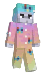 calico and black Minecraft skin — Slim model — first worn by johnnylikepie2