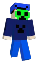 lucky point and blue ribbon Minecraft skin — Classic model