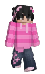 brilliant rose and illusion Minecraft skin — Slim model