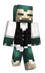 SpikeGreen's Minecraft skin wearing the Migrator cape