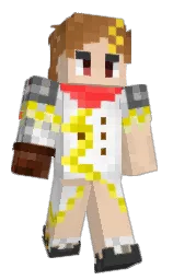wheat and white Minecraft skin — Classic model — first worn by Mootionyi
