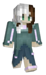 Kcakegamer's Minecraft skin wearing the Aurora cape
