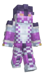 Joxels's Minecraft skin wearing the Purple Heart cape