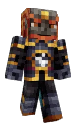 Emanosaurus's Minecraft skin wearing the Migrator cape