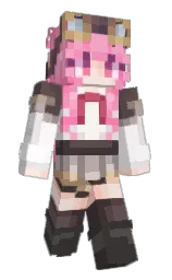 tickle me pink and bon jour Minecraft skin — Slim model — first worn by PsyduckSami