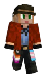 woodsmoke and kashmir blue Minecraft skin — Slim model — first worn by DeadEye_Revolver