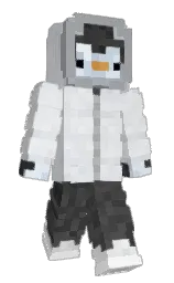 PenguinDev2001's Minecraft skin wearing the Pan cape