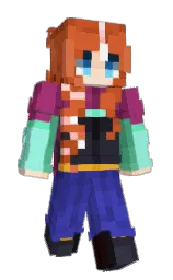 FizzyShadows's Minecraft skin wearing the Twisted cape