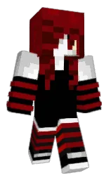 black and red devil Minecraft skin — Classic model