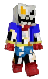 cod gray and blue Minecraft skin — Classic model — first worn by Airboarders