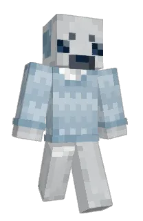 Front of Skonkle's skin