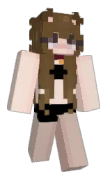 old copper and albescent white Minecraft skin — Classic model