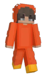 black and flamingo Minecraft skin — Slim model — first worn by SpookyNeo
