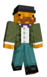 pirule's Minecraft skin wearing the Migrator cape