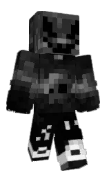 black and tundora Minecraft skin — Classic model