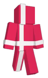 black and white Minecraft skin — Classic model — first worn by dangfolder