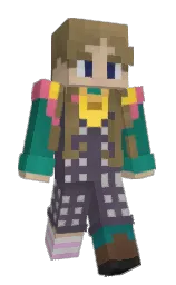 CreeperCrusher52's Minecraft skin wearing the Pan cape