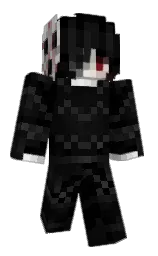 black and cod gray Minecraft skin — Classic model