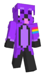 Ashy67's Minecraft skin wearing the Aurora cape