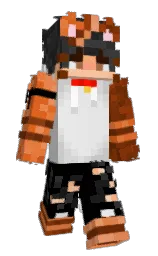 black and silver Minecraft skin — Slim model — first worn by Taofiye