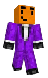 tangerine and flush orange Minecraft skin — Classic model — first worn by KoolChuch