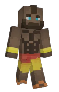 Front of Obranga's skin