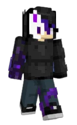 mine shaft and cod gray Minecraft skin — Slim model — first worn by Galaxyeyesknight